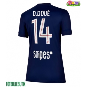 Paris Saint-Germain Desire Doue #14 Hemmatröja Kvinnor 2025-26 Kortärmad